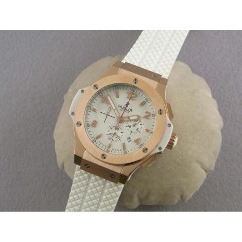 ウブロ Hublot メンズ 白色 クォーツ 良品 H1802