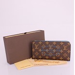  60391 男性女性 ユニセックス 長財布  ルイ·ヴィトン Louis Vuitton ブルー モノグラム