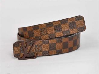  男性女性 ユニセックス ベルト ブラウン 専用牛革生地 ルイ·ヴィトン Louis Vuitton N4001