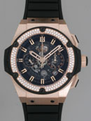 ウブロ HUBLOT キングパワー ウニコ キングゴールド 701.OX.0180.RX.1104ベゼルダイヤ ブラックスケルトン格安コピー