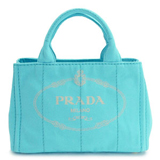 コピー プラダ 代引き対応 トートバッグ PRADA プラダ バッグ カナパ キャンバス ロゴ ターコイズ BN2439 CANAPA TURCHESE