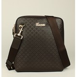 <b> GUCCIグッチ 男性 ショルダーバッグ メッセンジャーバッグ ブラウン Gucciフルレザー 300333</b>