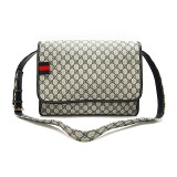 <b> 男性 ショルダーバッグ ブルー GUCCIグッチ 246411PVC Gucci PVC</b>