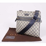  295257 PUC GUCCIグッチ Gucci PVC ブルー 男性 ショルダーバッグ