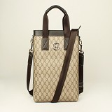  GUCCIグッチ 男性 ハンドバッグ メッセンジャーバッグ 298167PVC Gucci PVC ブラウン