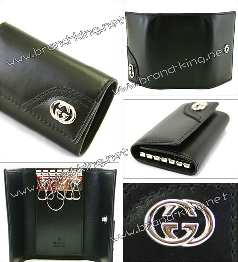 品番：gu-181680-a8w0n-1000GUCCI グッチ 181680 A8W0N 1000 カーフ キーケース