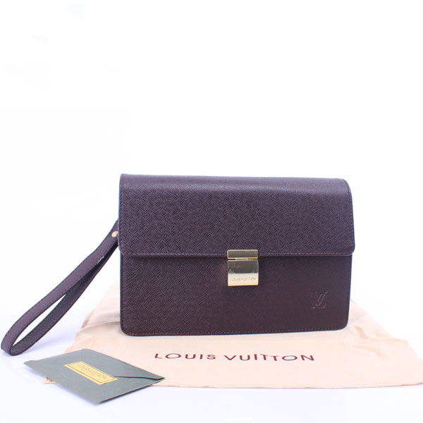 <b> エピ・レザー ルイ·ヴィトン Louis Vuitton ブラウン メンズ クラッチバッグ ECS005959</b>