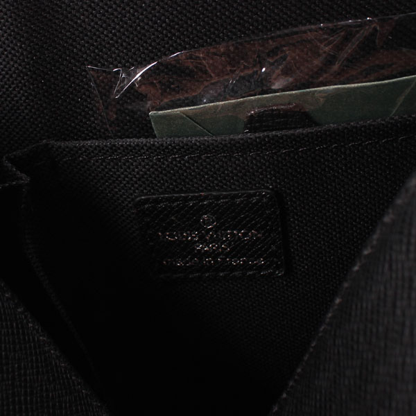  ブラック ルイ·ヴィトン Louis Vuitton ECS005980 メンズ ショルダーバッグ メッセンジャーバッグ エピ・レザー