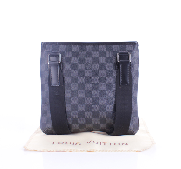  ルイ·ヴィトン Louis Vuitton N58028 ダークグレー ヴィトンダミエ生地 メンズ ショルダーバッグ メッセンジャーバッグ