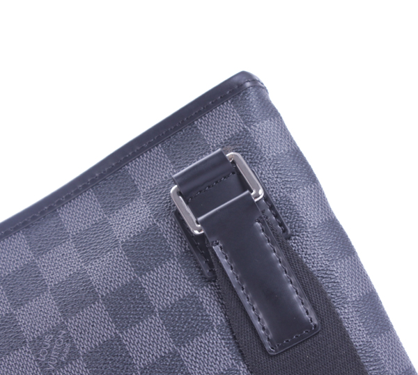  ルイ·ヴィトン Louis Vuitton N58028 ダークグレー ヴィトンダミエ生地 メンズ ショルダーバッグ メッセンジャーバッグ