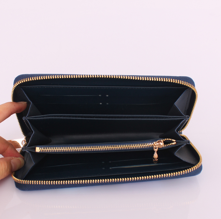 <b> 90018 モノグラム ルイ·ヴィトン Louis Vuitton 男性女性 ユニセックス 長財布  ブルー</b>