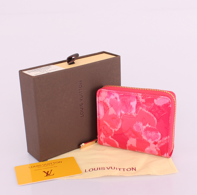  ルイ·ヴィトン Louis Vuitton 男性女性 ユニセックス 短い財布  90029 モノグラム 赤い