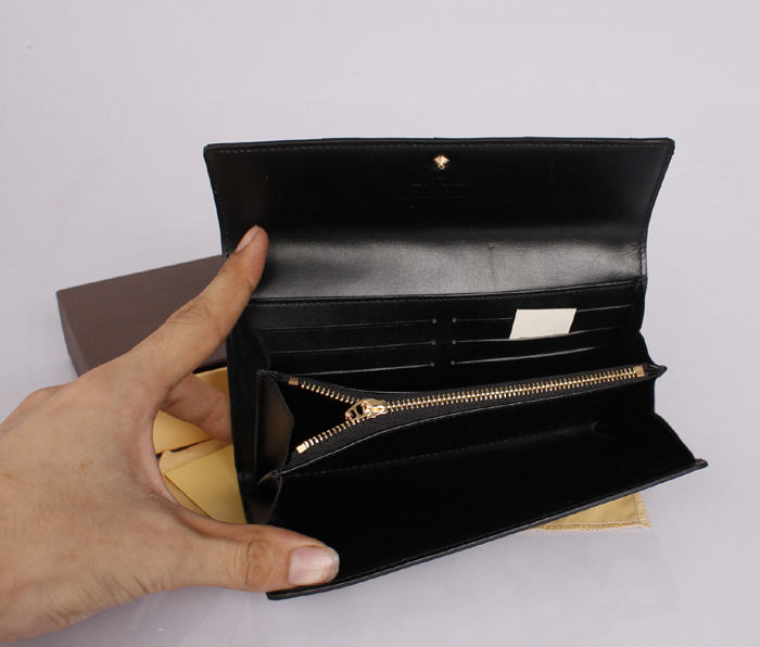  専用牛革生地 M91574 ブラック ルイ·ヴィトン Louis Vuitton 女性 長財布