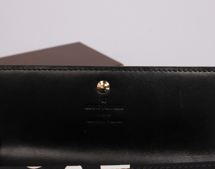  専用牛革生地 M91574 ブラック ルイ·ヴィトン Louis Vuitton 女性 長財布