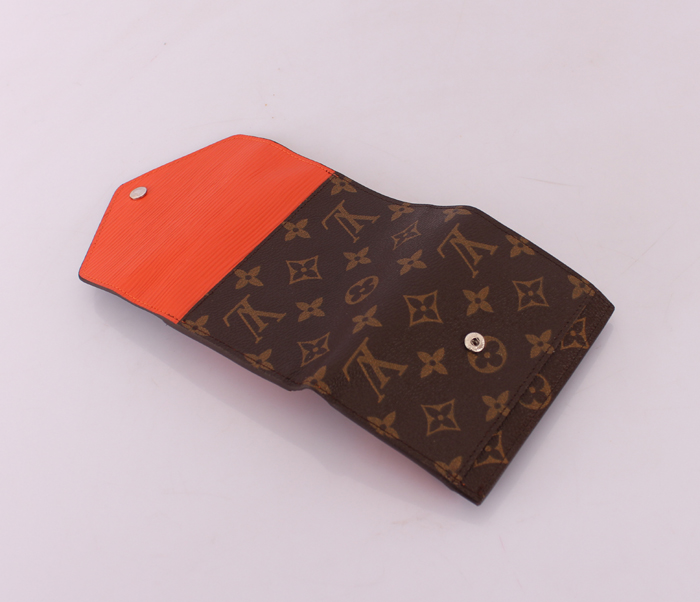  オレンジ ルイ·ヴィトン Louis Vuitton 専用牛革生地 男性女性 ユニセックス 長財布  M60495