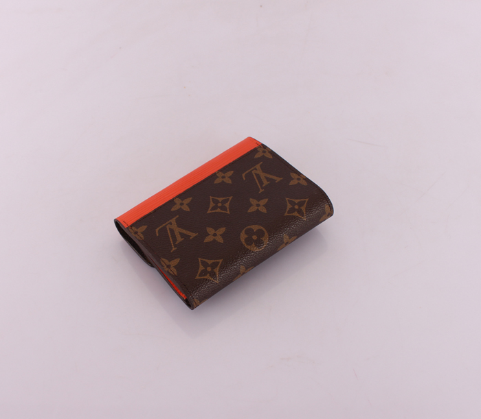  オレンジ ルイ·ヴィトン Louis Vuitton 専用牛革生地 男性女性 ユニセックス 長財布  M60495