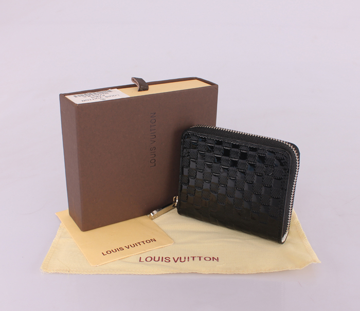  ルイ·ヴィトン Louis Vuitton 専用牛革生地 ブラック M94405 男性女性 ユニセックス 短い財布 