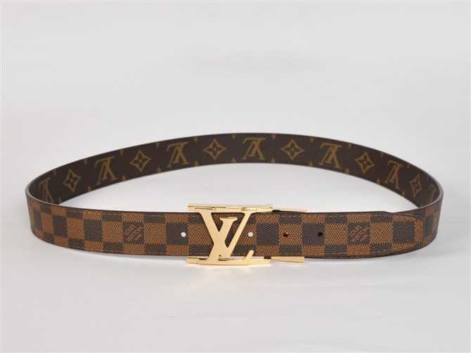  ルイ·ヴィトン Louis Vuitton ブラウン 専用牛革生地 N4002 男性女性 ユニセックス ベルト