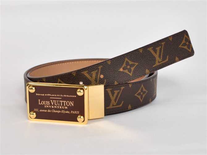 <b> ルイ·ヴィトン Louis Vuitton 男性女性 ユニセックス ベルト ブラウン M1003 専用牛革生地</b>
