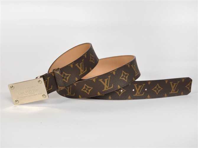  男性女性 ユニセックス ベルト 専用牛革生地 M1004 ブラウン ルイ·ヴィトン Louis Vuitton