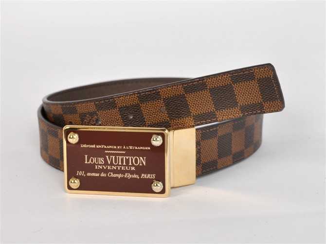  ルイ·ヴィトン Louis Vuitton ブラウン 男性女性 ユニセックス ベルト 専用牛革生地 N1004