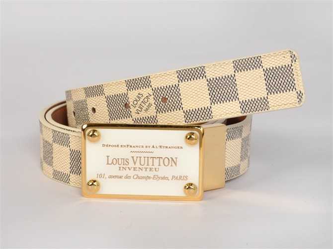  専用牛革生地 N1004 白い ルイ·ヴィトン Louis Vuitton 男性女性 ユニセックス ベルト