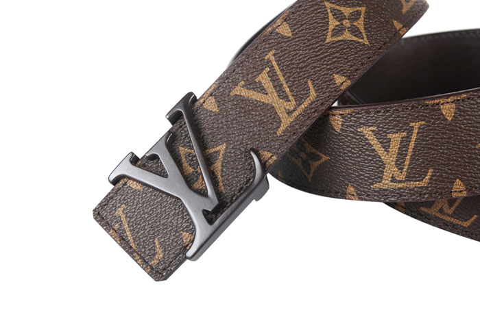  M4001 ルイ·ヴィトン Louis Vuitton 専用牛革生地 男性女性 ユニセックス ベルト ブラウン