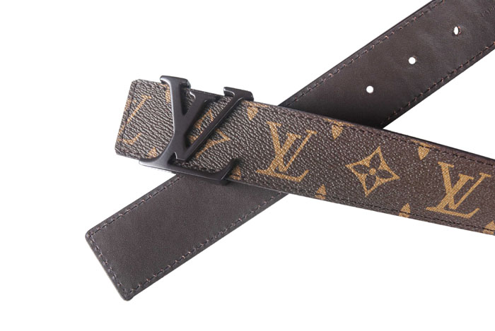  M4001 ルイ·ヴィトン Louis Vuitton 専用牛革生地 男性女性 ユニセックス ベルト ブラウン