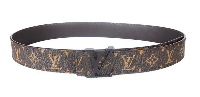  M4001 ルイ·ヴィトン Louis Vuitton 専用牛革生地 男性女性 ユニセックス ベルト ブラウン