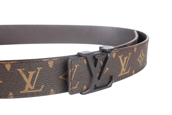  M4001 ルイ·ヴィトン Louis Vuitton 専用牛革生地 男性女性 ユニセックス ベルト ブラウン