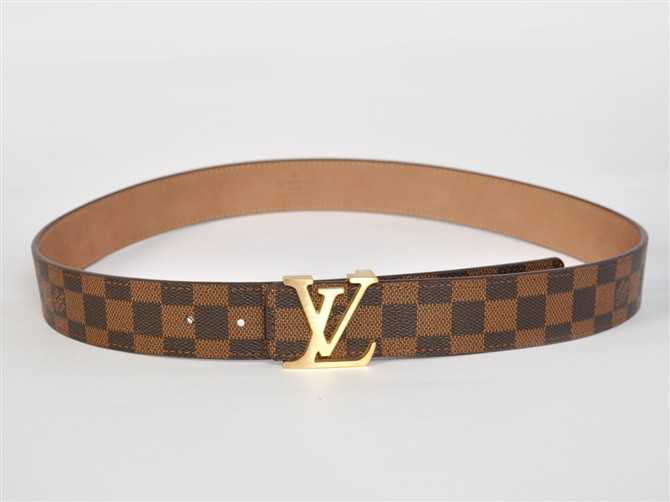  ブラウン 専用牛革生地 N4001 男性女性 ユニセックス ベルト ルイ·ヴィトン Louis Vuitton