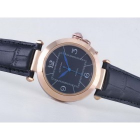 カルティエコピー腕時計  パシャ   ウオッチ  カドラン    ブラック-ダメ      タイユ    ダイヤモンド 