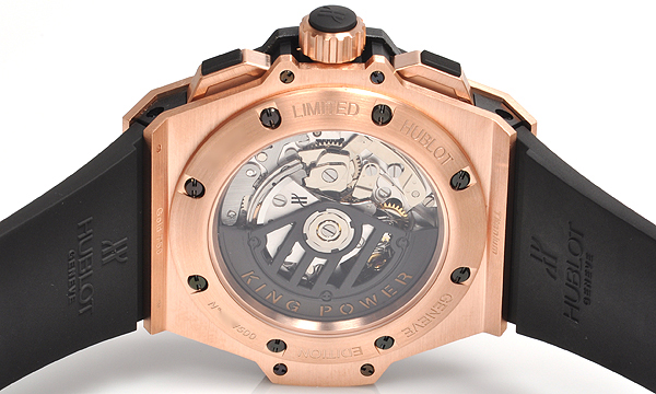 HUBLOT キングパワー パワーリザーブ ゴールド 709.OM.1780.RXレプリカ腕時計販売