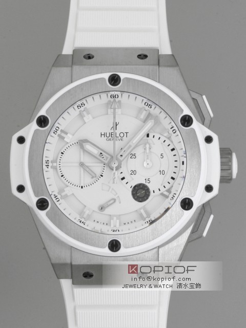 ウブロ HUBLOT キングパワー 709.E.2110.RW スプリットセコンド パワーリザーブ 世界限定100本 ホワイトレプリカ 代引き