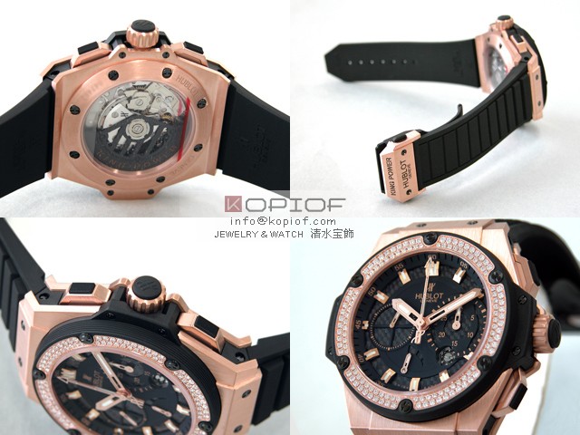 ウブロ HUBLOT キングパワー フドロワイアント 709.OX.1780.RX.1104 スピリットセコンド ブラックカーボスーパーコピーブランド腕時計