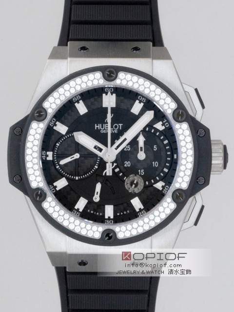 ウブロ HUBLOT キングパワー フドロワイアント ジルコニウム 709.X.1770.RX.1104 スピリットセコンドブラックカーボンコピー腕時計代引き