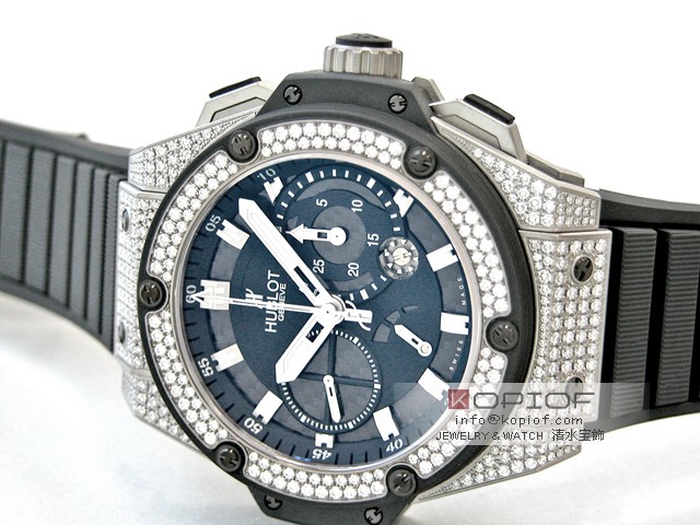 ブロ HUBLOT キングパワー フドロワイアント ジルコニウム 709.X.1770.RX.1704 スピリットセコンド ブラックカーボンレプリカ激安代引き対応