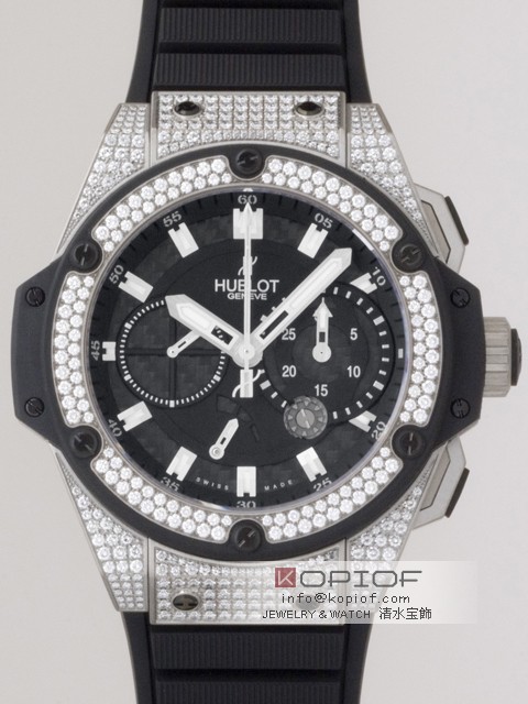 ブロ HUBLOT キングパワー フドロワイアント ジルコニウム 709.X.1770.RX.1704 スピリットセコンド ブラックカーボンレプリカ激安代引き対応