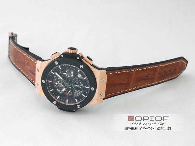 ウブロ HUBLOT ビッグ・バン　アエロバン 311.PQ.1129.HR.MEX11 スクーデリア・ロドリゲス　世界限定75本 ブラックスケルトン格安コピー