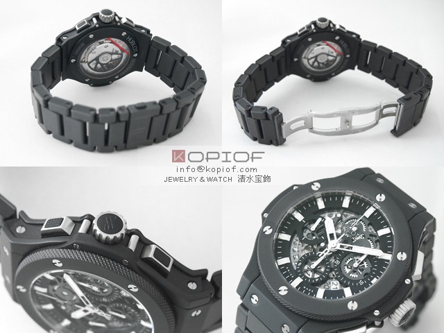 ウブロ HUBLOT ビッグ・バン アエロバン 311.CI.1170.CI ブラックマジック ブレス ブラックスケルトンスーパーコピーブランド腕時計