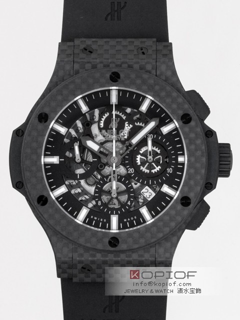 ウブロ HUBLOT ビッグ・バン アエロバン 311.QX.1124.RX カーボン ブラックスケルトンスーパーコピーブランド時計代引き