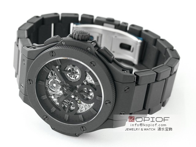 ウブロ HUBLOT ビッグ・バン アエロバン 311.CI.1110.CI オールブラックII 世界限定500本 ブラックスケルトンレプリカ時計販売