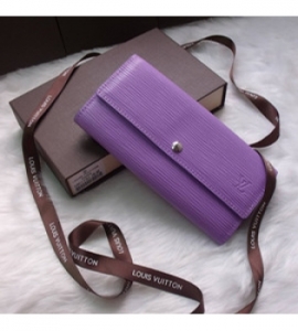 ルイヴィトンレプリカ財布2014新しいM61734紫色の水の波紋バックル