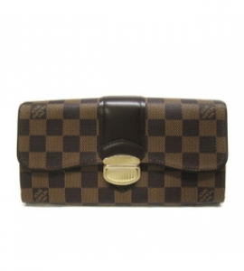 (LOUIS VUITTON)ビトン 財布 偽物 ブランド激安 ダミエ長財布 ポルトフォイユシスティナ N61747
