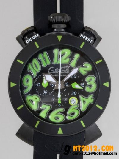 ガガミラノ コピー 代引き クロノ48mm クォーツ 6054.2 ブラックラバー ブラック 専門店安全なところ