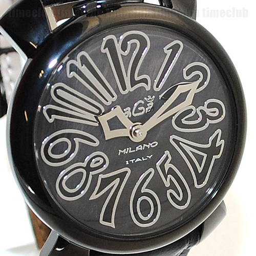 GaGa MILANO （ガガミラノ） 時計 腕時計 MANUALE マニュアーレ マヌアーレ 40mm ブラック レザー/ブラックシェル/ブラック 5022.01