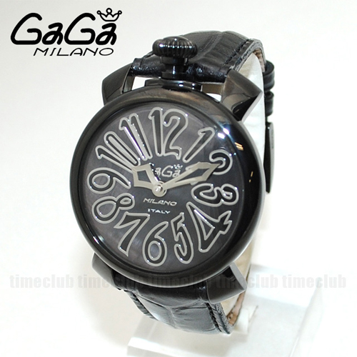 GaGa MILANO （ガガミラノ） 時計 腕時計 MANUALE マニュアーレ マヌアーレ 40mm ブラック レザー/ブラックシェル/ブラック 5022.01