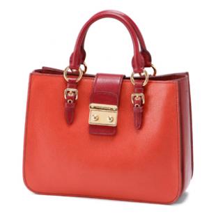 miumiu コピー バッグ MADRAS BICOLOREコンビカラー ショルダー付 ハンドバッグ RN0882 2A11 F0OHK