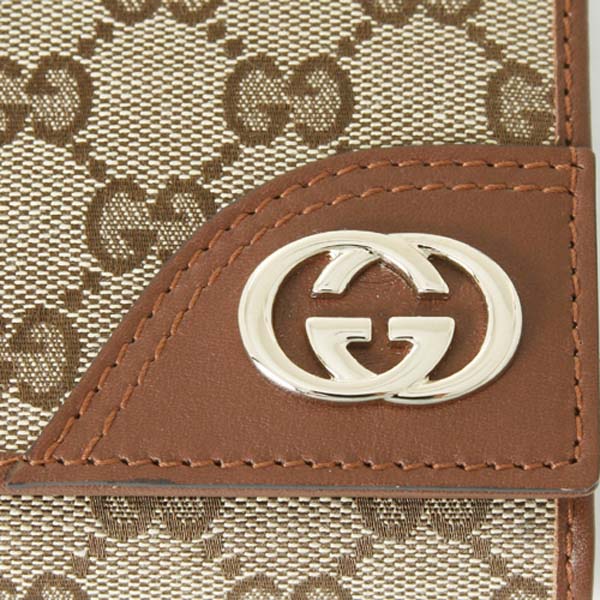 (GUCCI)グッチコピー財布 ニューブリット GG柄 長財布 181595FAFXG8526