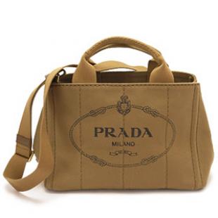 プラダ 通販おすすめ トートバッグ PRADA プラダ 2WAY ショルダーバッグ カナパ キャンバス タバコ B2439G CANAPA TABACCO